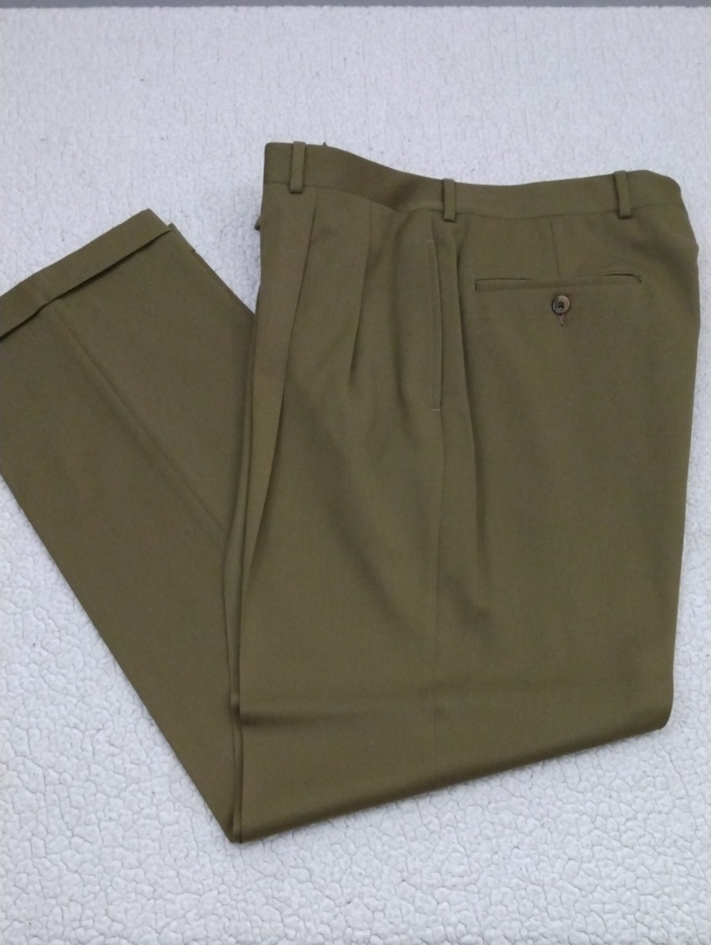 Like New Corbin from Nordstrom Tobacco Brown Wool Pants 34 -32 (Made in USA)